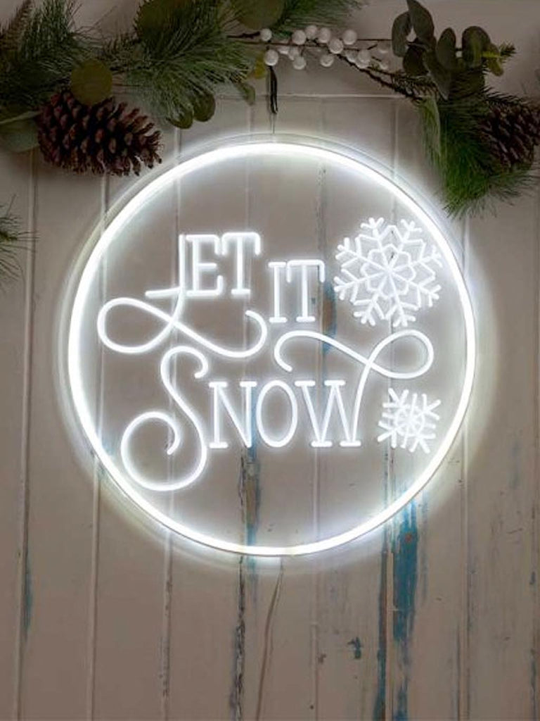 NeonEsque Let It Snow Sign - 40cm