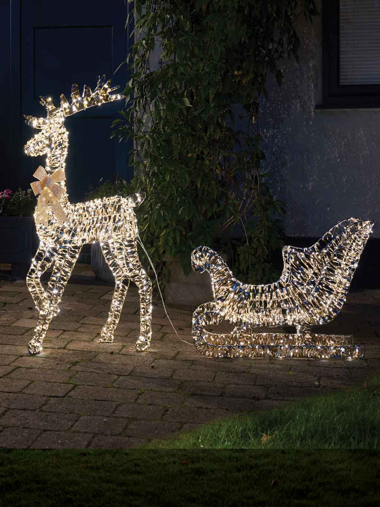 GoldTwist Reindeer and Sleigh