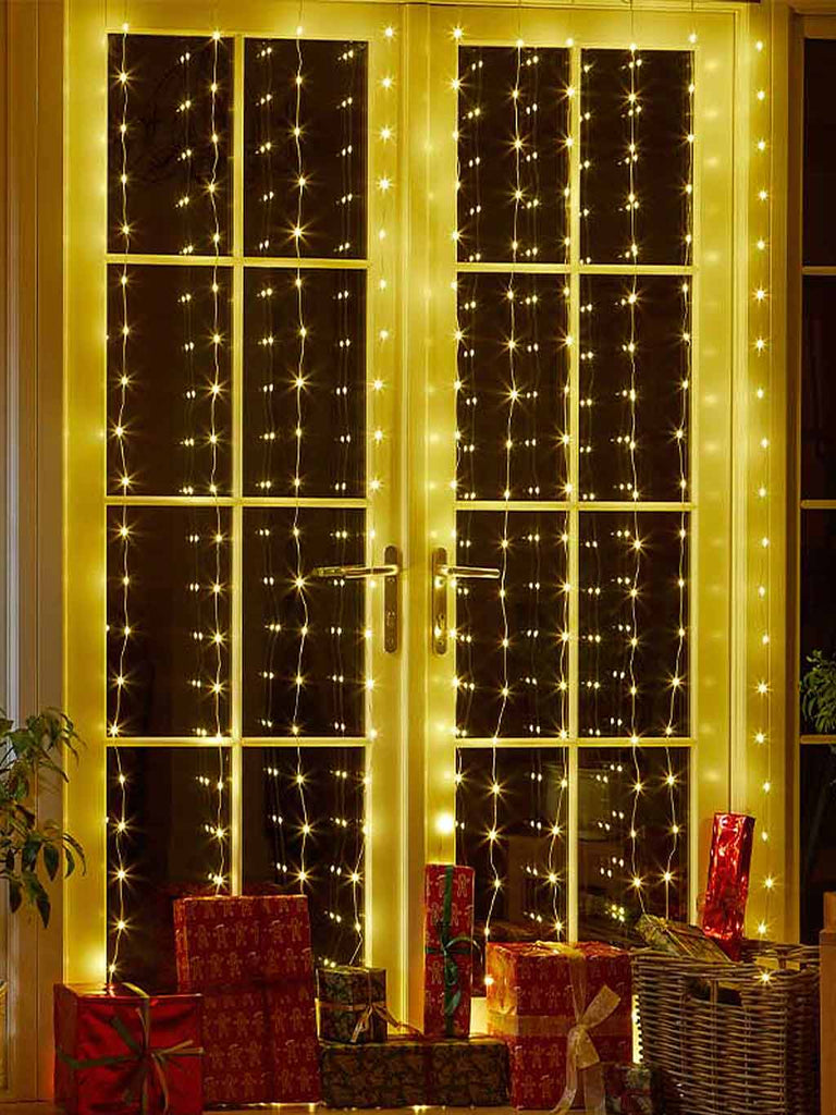 205 x 162cm Party Curtain Lights - Warm White