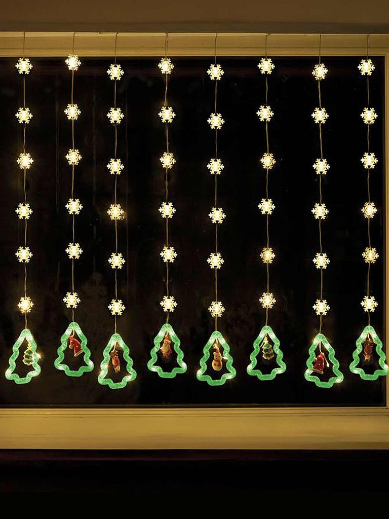 Xmas Tree Curtain Lights - Warm White