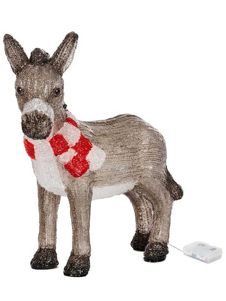 34cm InLit Ice Nativity Donkey