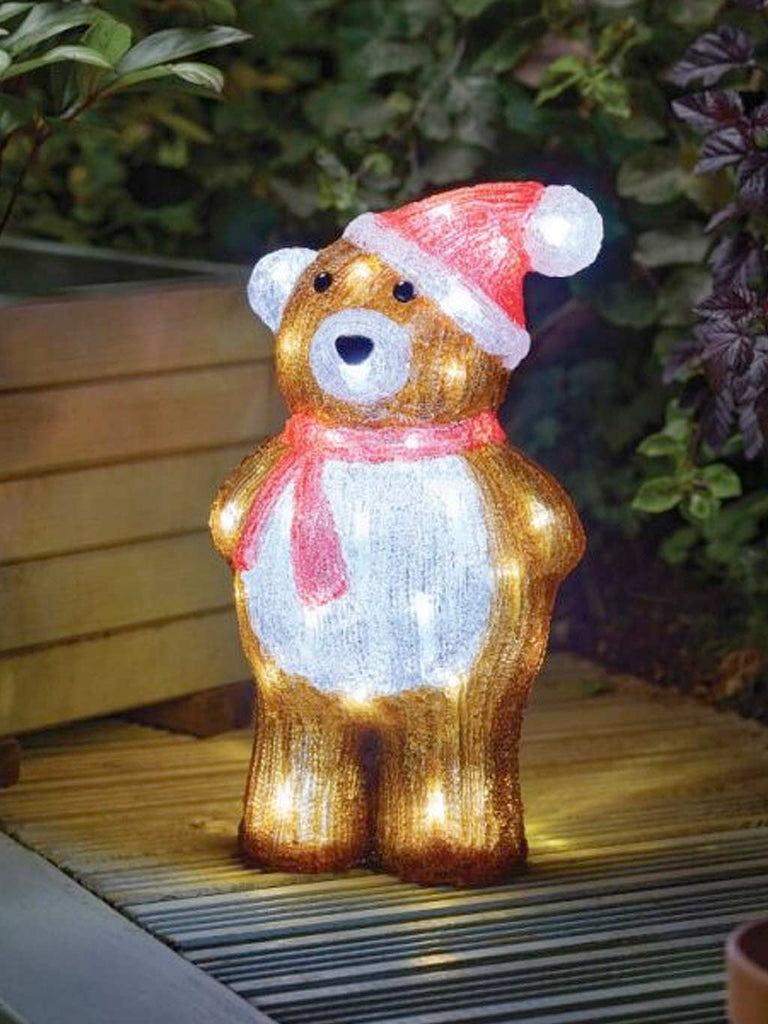 34cm Inlit Ice Teddy