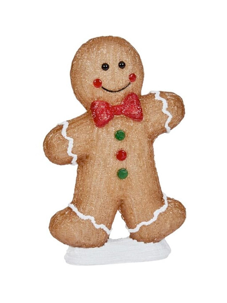 40cm Inlit Ice Gingerbread Boy - Large