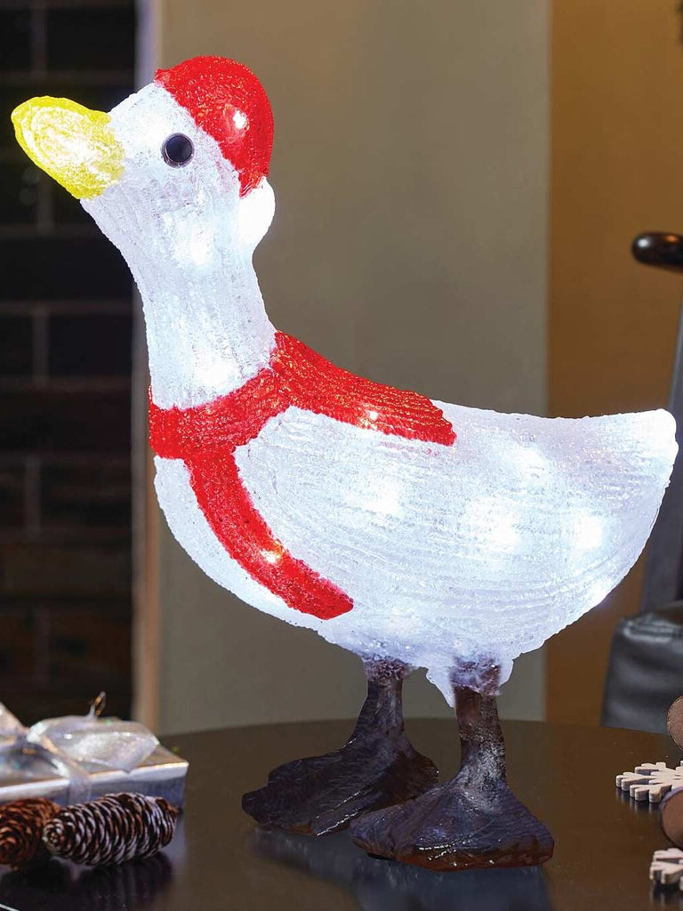 37cm InLit Ice Goose