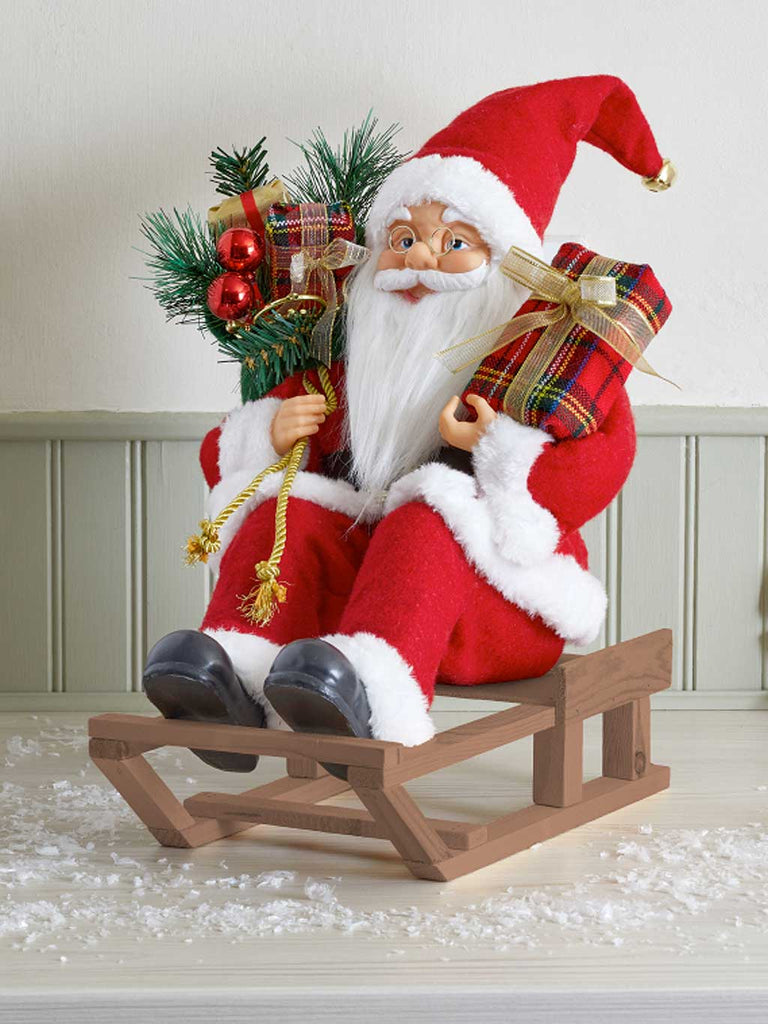 30cm Decorative Sleigh Santa!