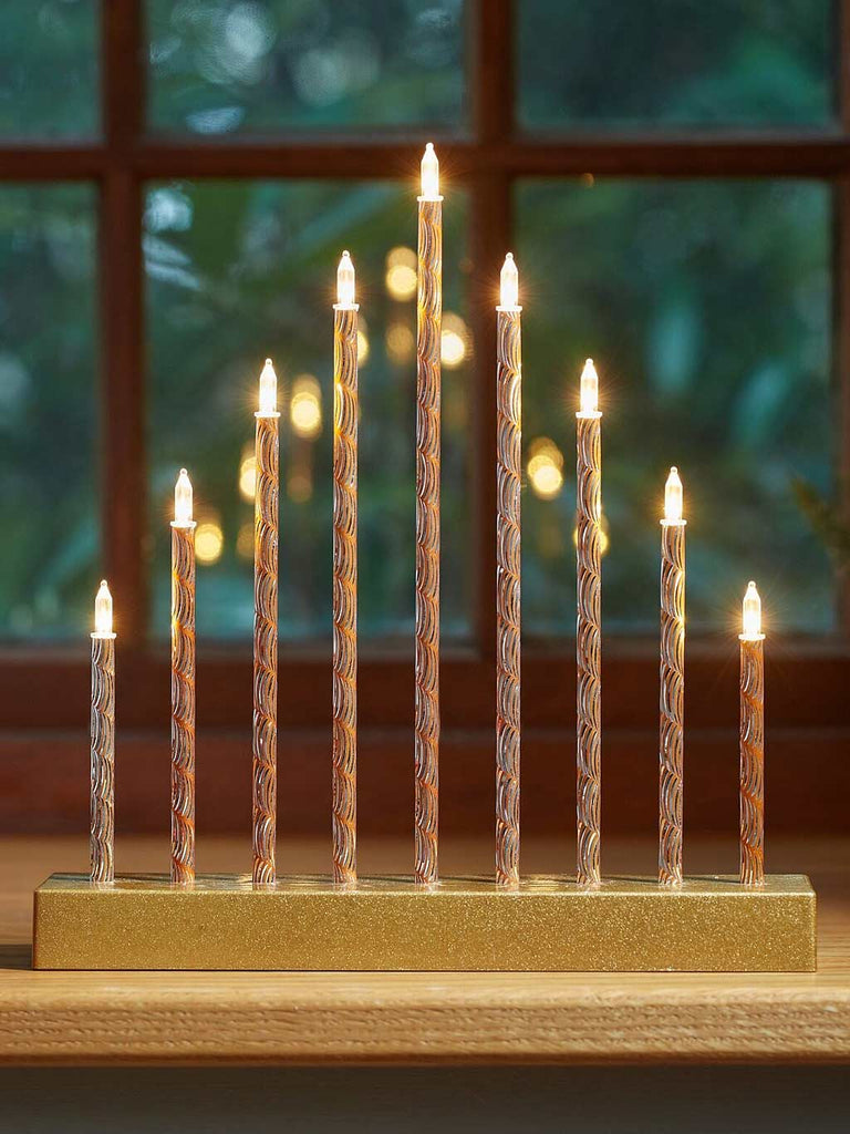 9 LED CandleBridge - Gold