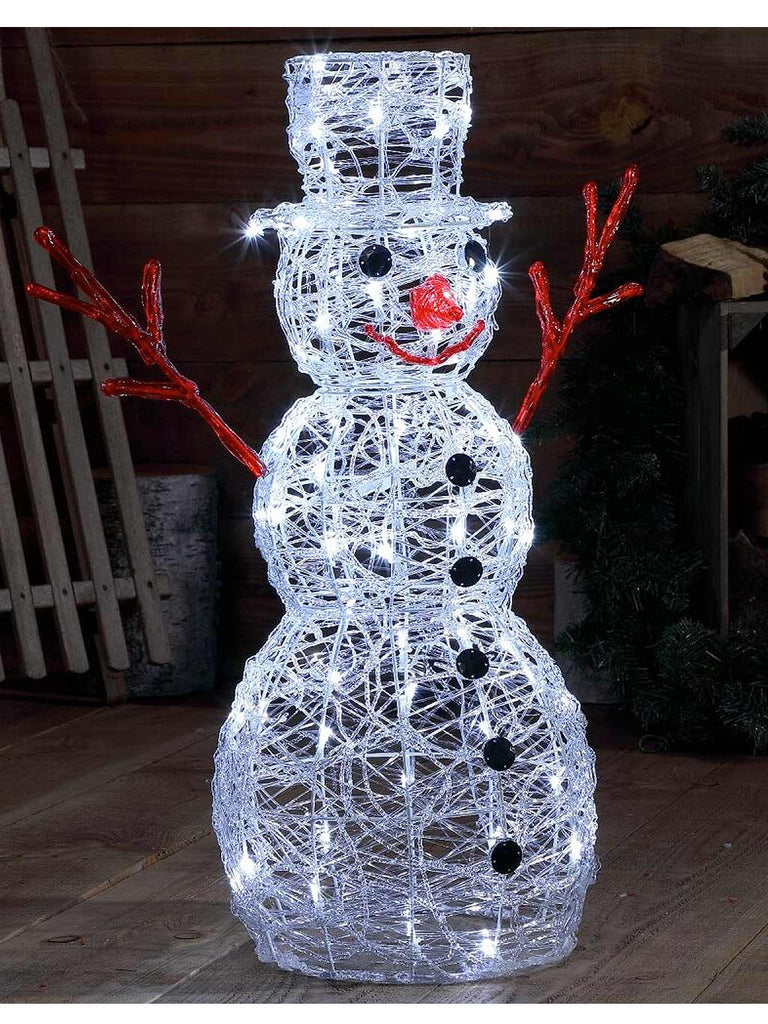 80cm Spun Acrylic Dickensian Snowman