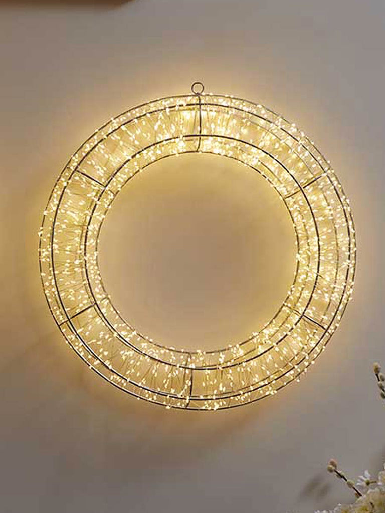 50cm LED Galaxy Wreath with 1440 Warm White LEDs