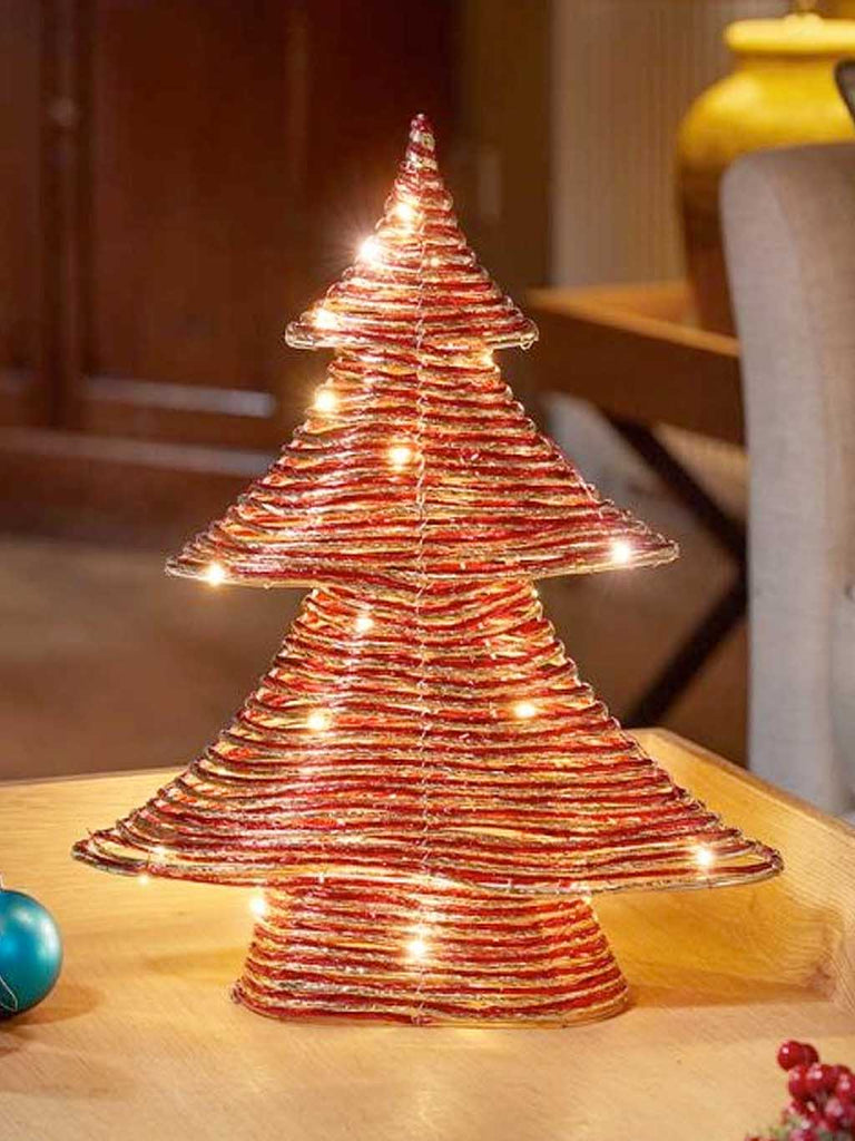 40cm Red & Gold Braid WonderTree