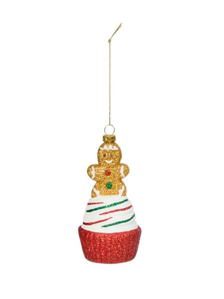 12cm Gingerbread Cupcake Pendant