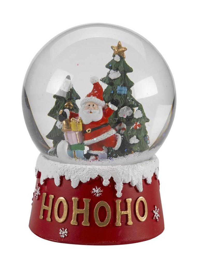 12cm Musical Santa Snow Spheres with Colour Changing LEDs