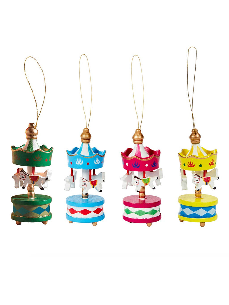 8x3cm Carousel Pendant - Set of 4