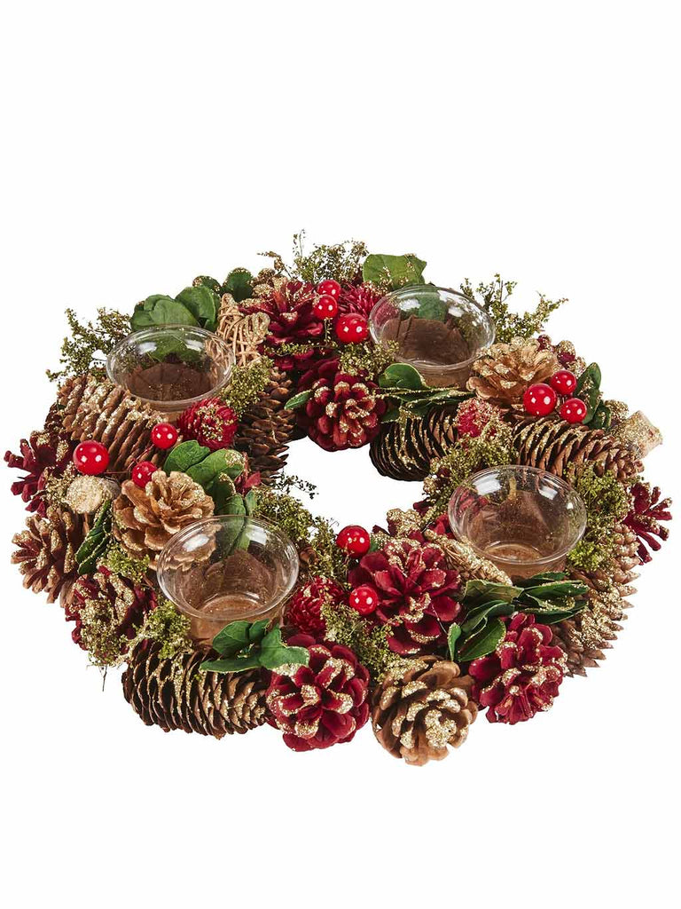 33cm Three Kings Ring Quartet Candle Holder