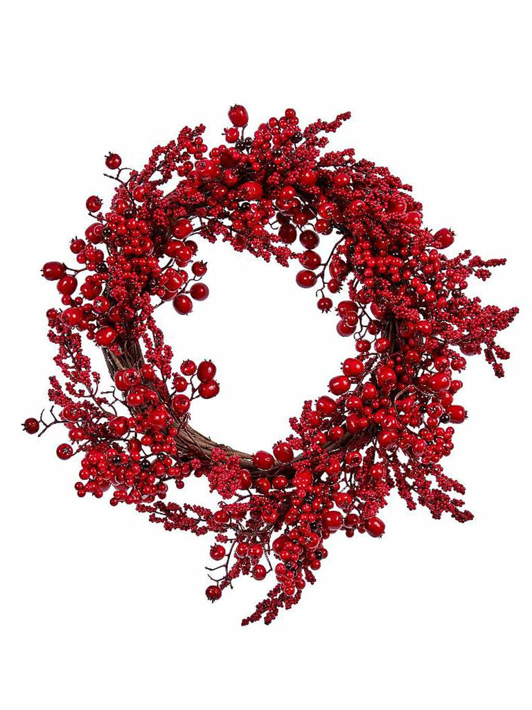 60cm Berry Wreath - Berry Burst