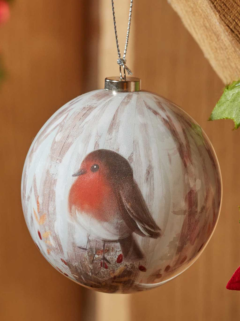 Vintage Bauble Robin