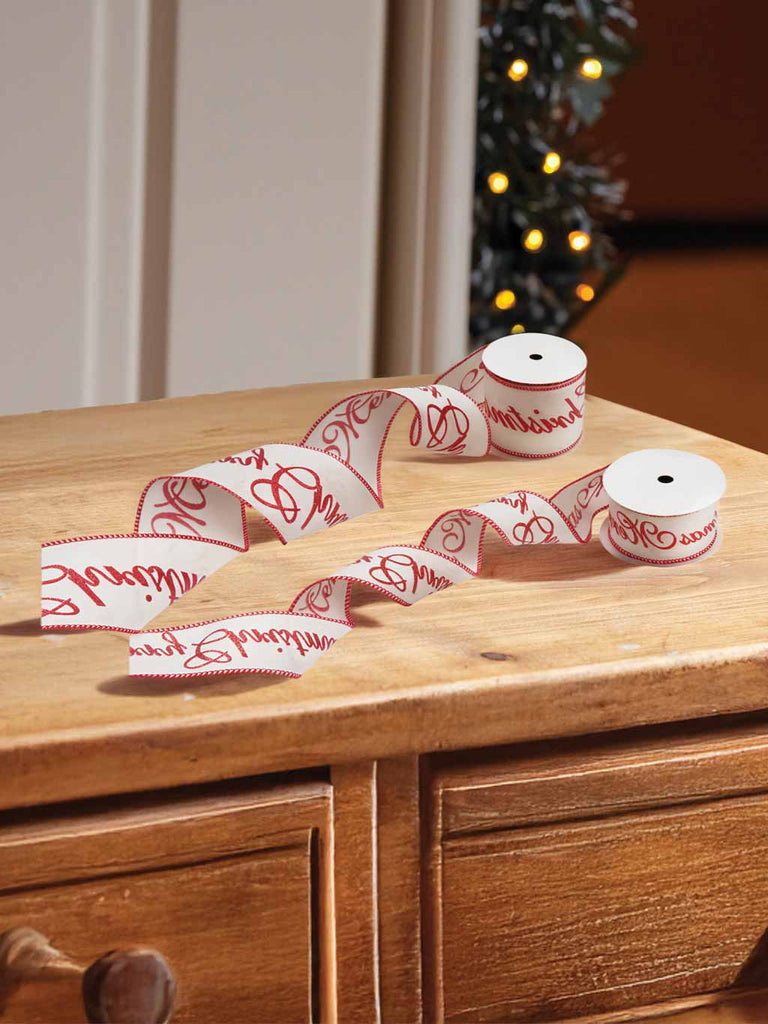 6.3cm x 3M Merry Christmas Premium Ribbon