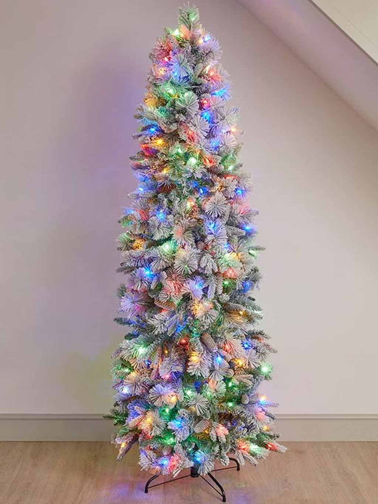 7ft InLit Snowy Cone Conifer Slim