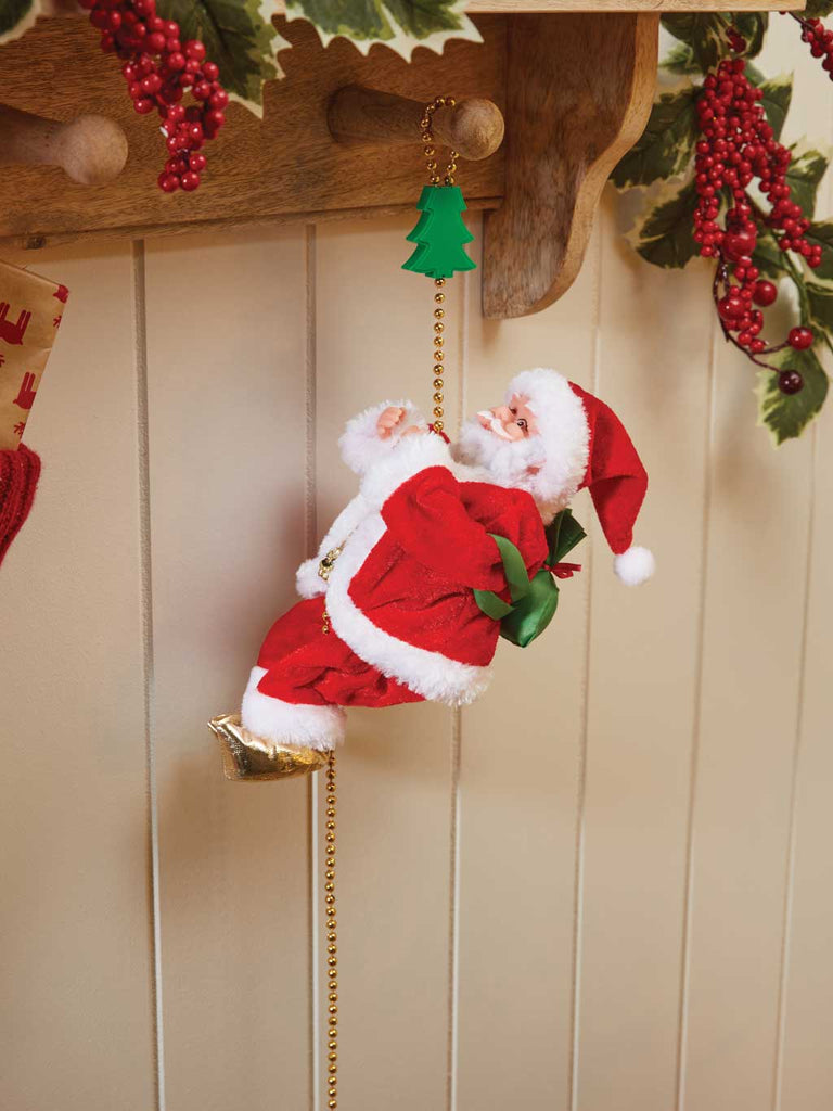 Rope-Climbing Santa