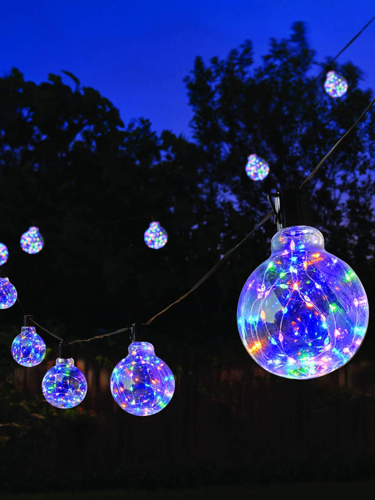 Set of 10 Galaxy Firefly Festoons String Lights Multicolour