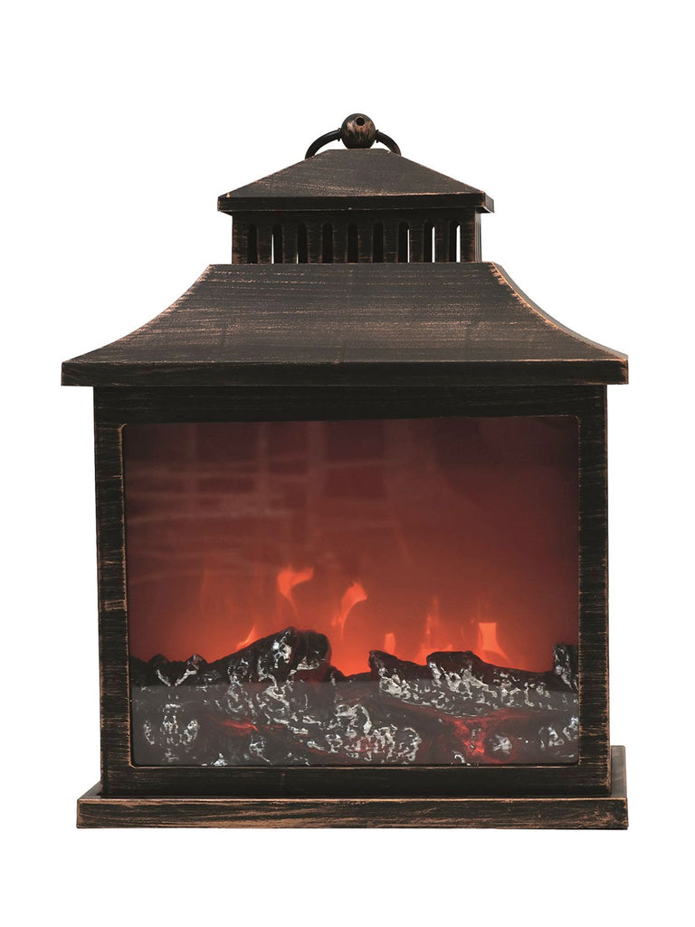 LED Fireplace Lantern 30x36cm