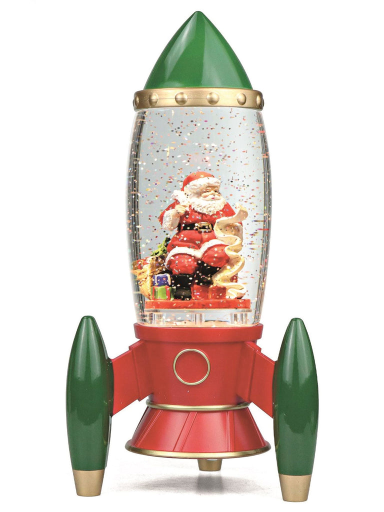 28cm Santa Rocket Water Spinner (Red/Green)