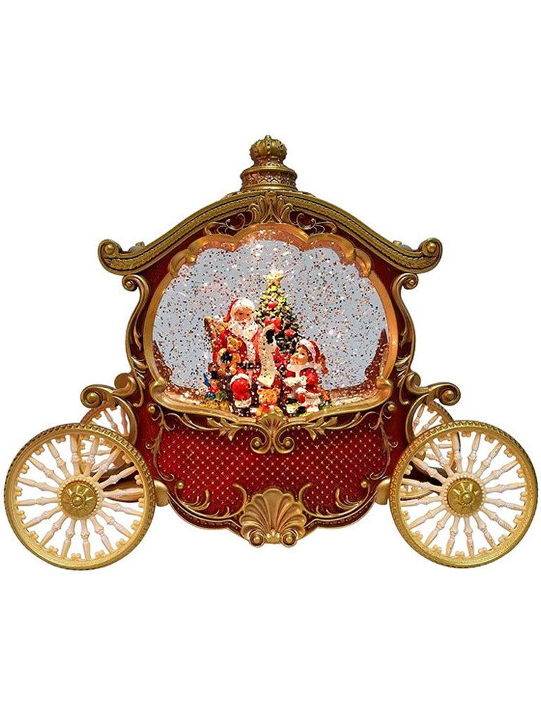 26cm B/O Santa Carriage Water Spinner