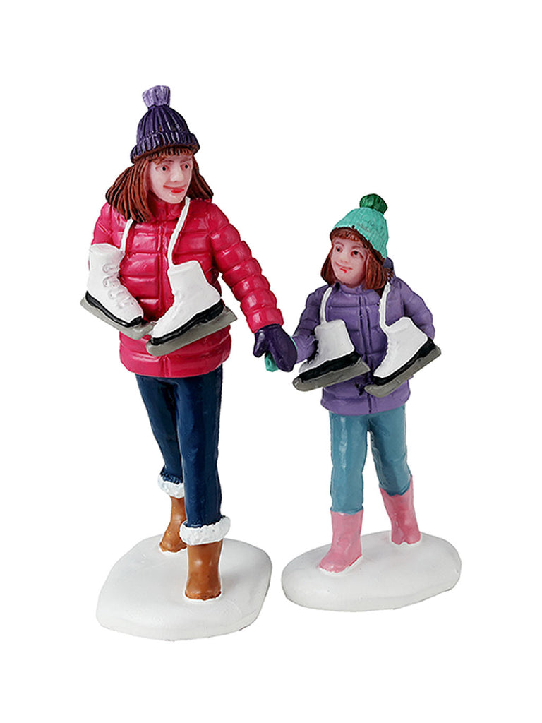 Skating Sisters, Set Of 2