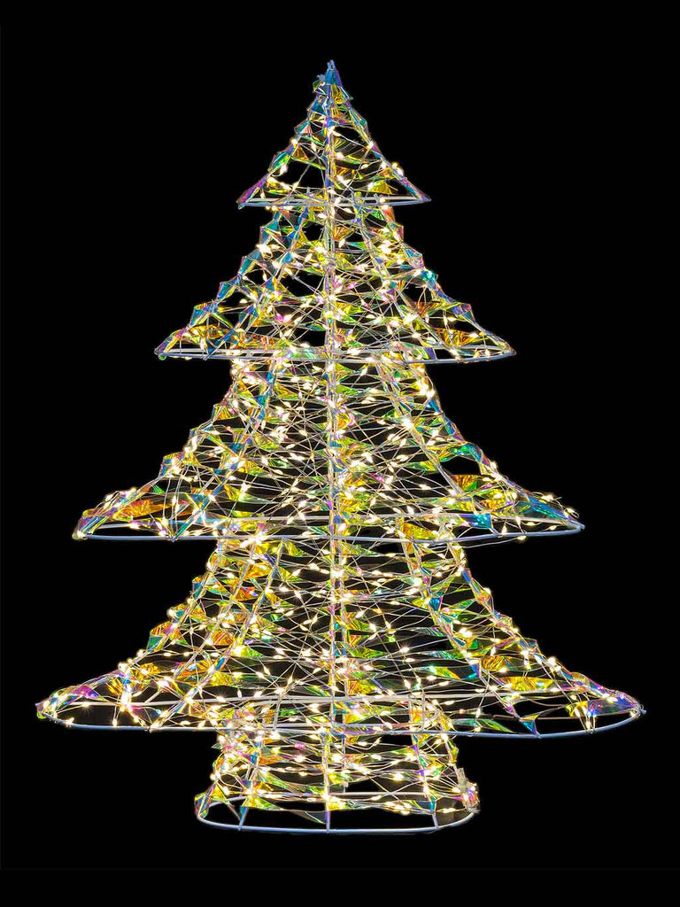 34cm Iridescent Tree with 300 LED Lights