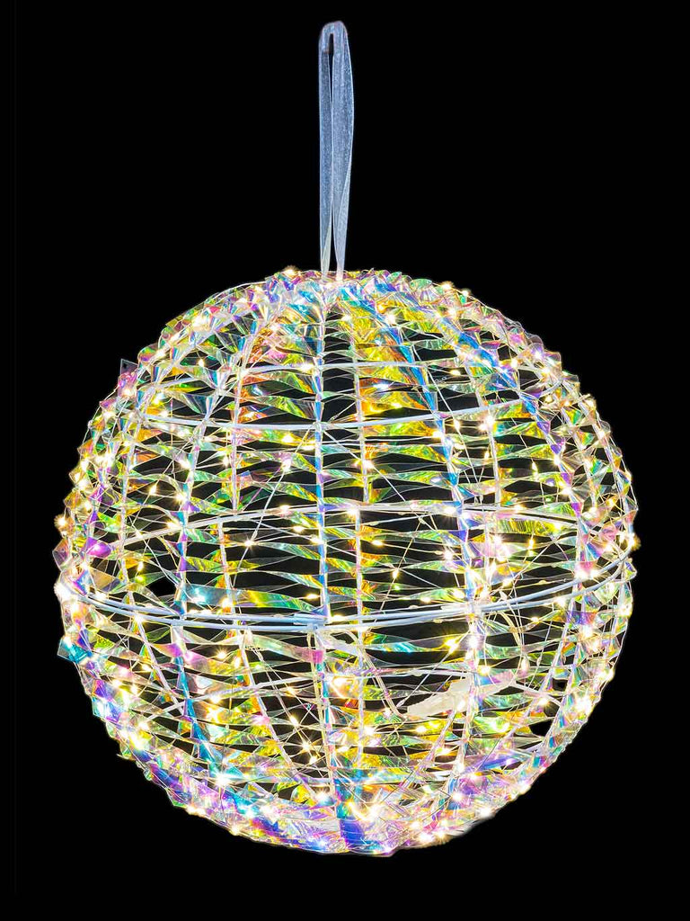 30cm Iridescent Hanging Ball with 400 LED Lights