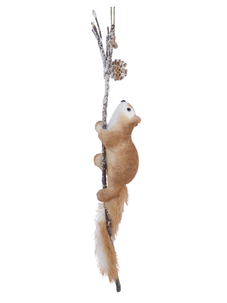 58cm Squirrel Stars on Snowy Cone Branch