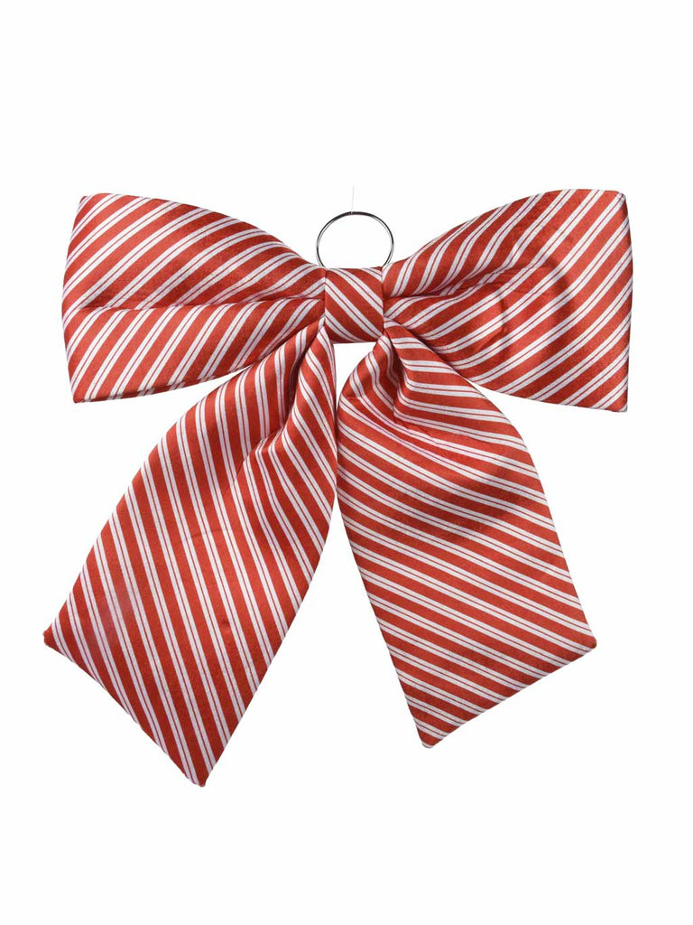 52cm Red/White Bow on Hoop