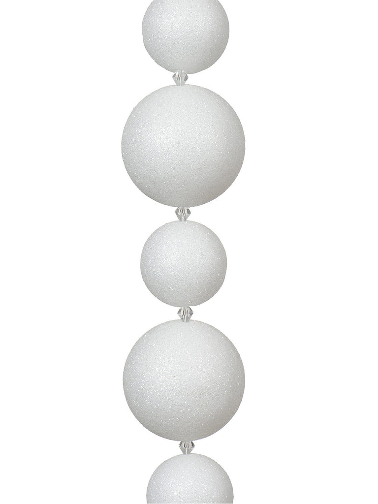 180cm Snowball Garland with Acrylic Beads