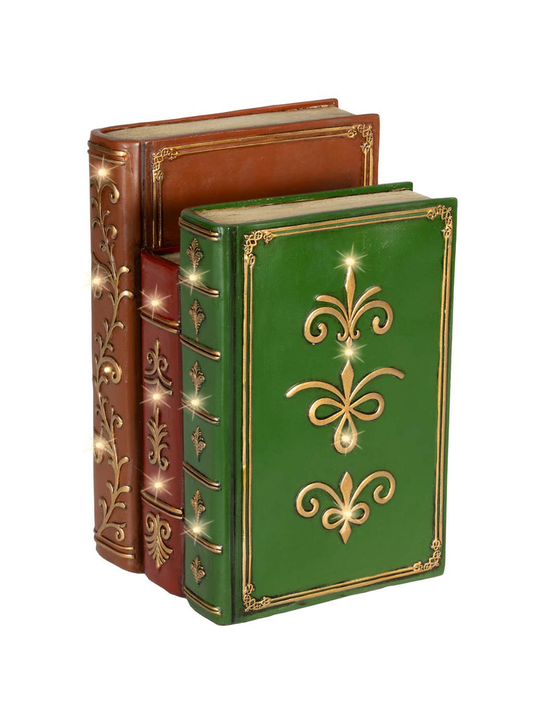 18 x 27cm B/O LED Book Ornament - Warm White