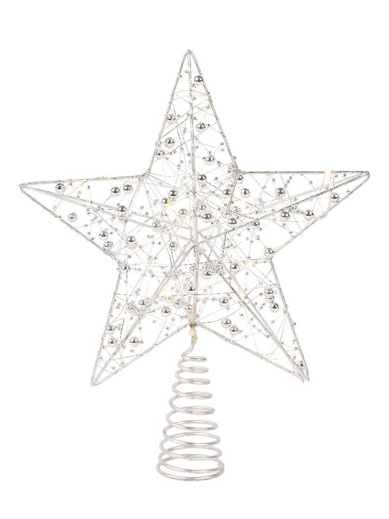 27cm B/O Micro LED Treetopper Star