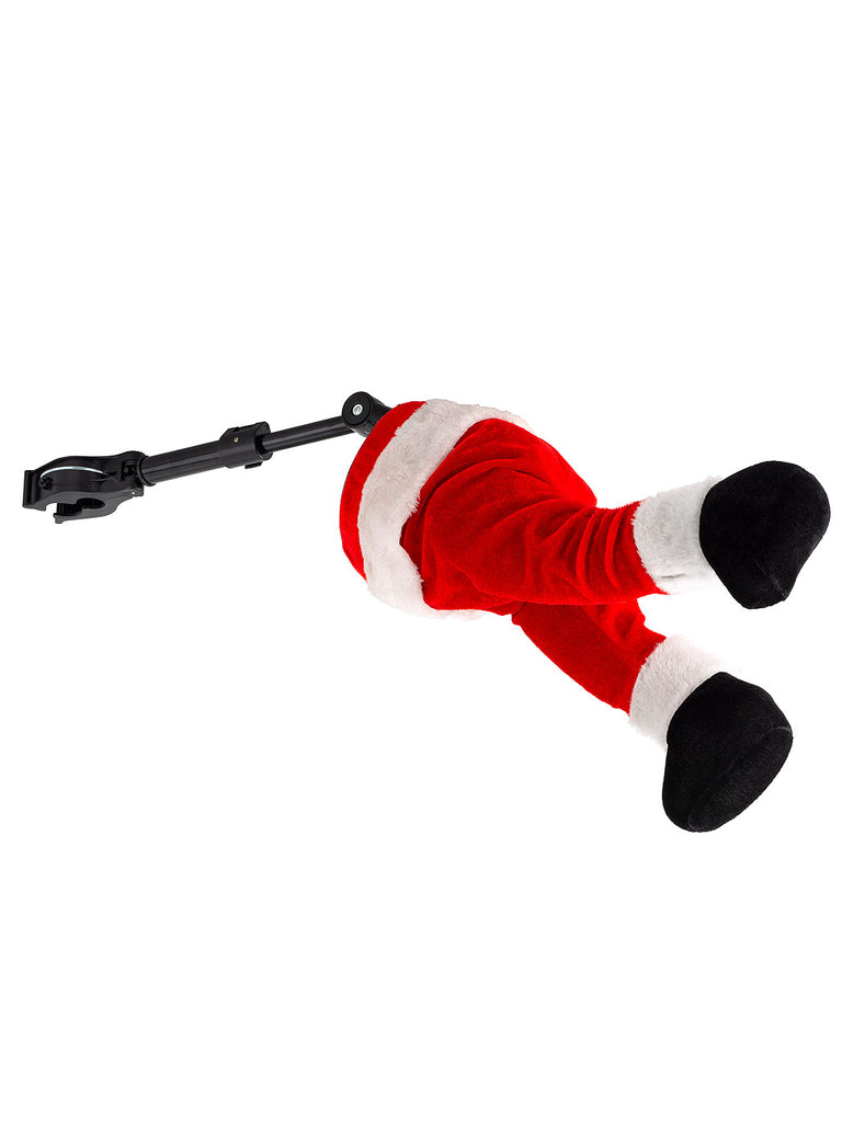 B/O Animated Kicking Santa Legs