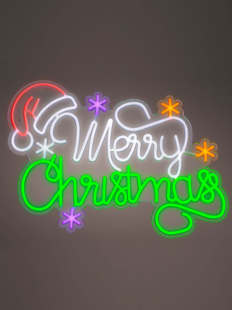 63cm Merry Christmas LED Text - USB