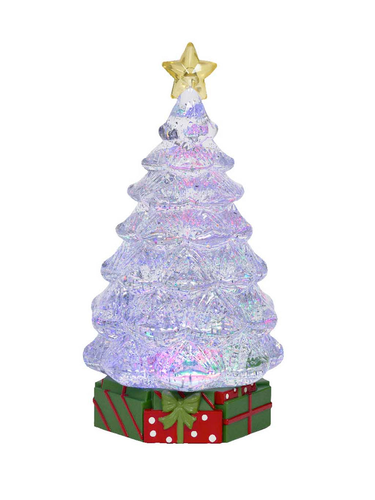29cm B/O CC LED Water Spinner - Tree with Gifts
