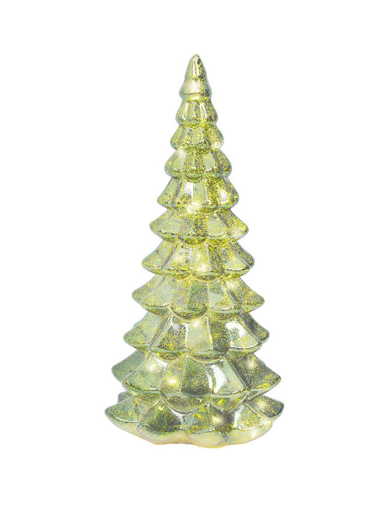 32cm B/O Glass Tree with Micro LEDs