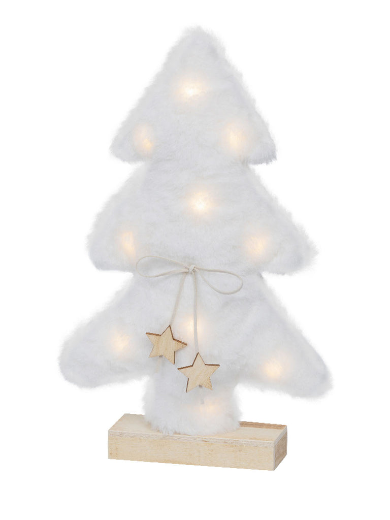 33cm B/O Fur Tree Frame Light with Micro LEDs