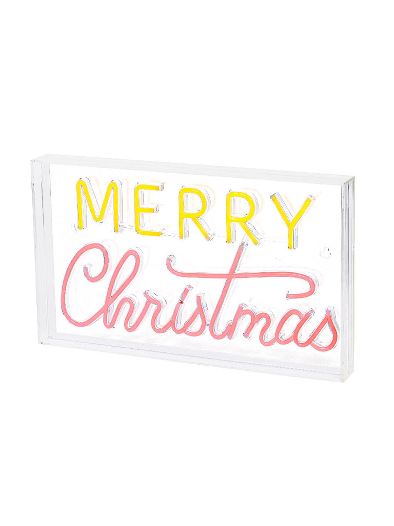 43cm USB LED Neon Block - Merry Christmas