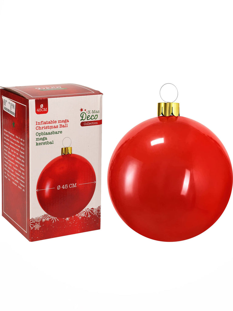 Inflatable Christmas Ball (Dia 45cm) Red