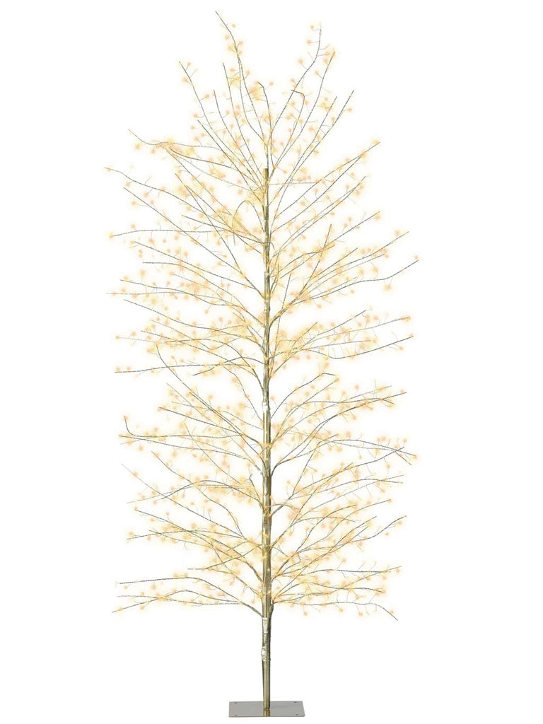 1.8M (6ft) Gold Micro LED Tree - Warm White & Classic Warm