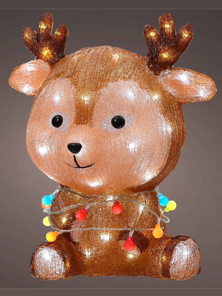 38cm Acrylic LED Baby Reindeer