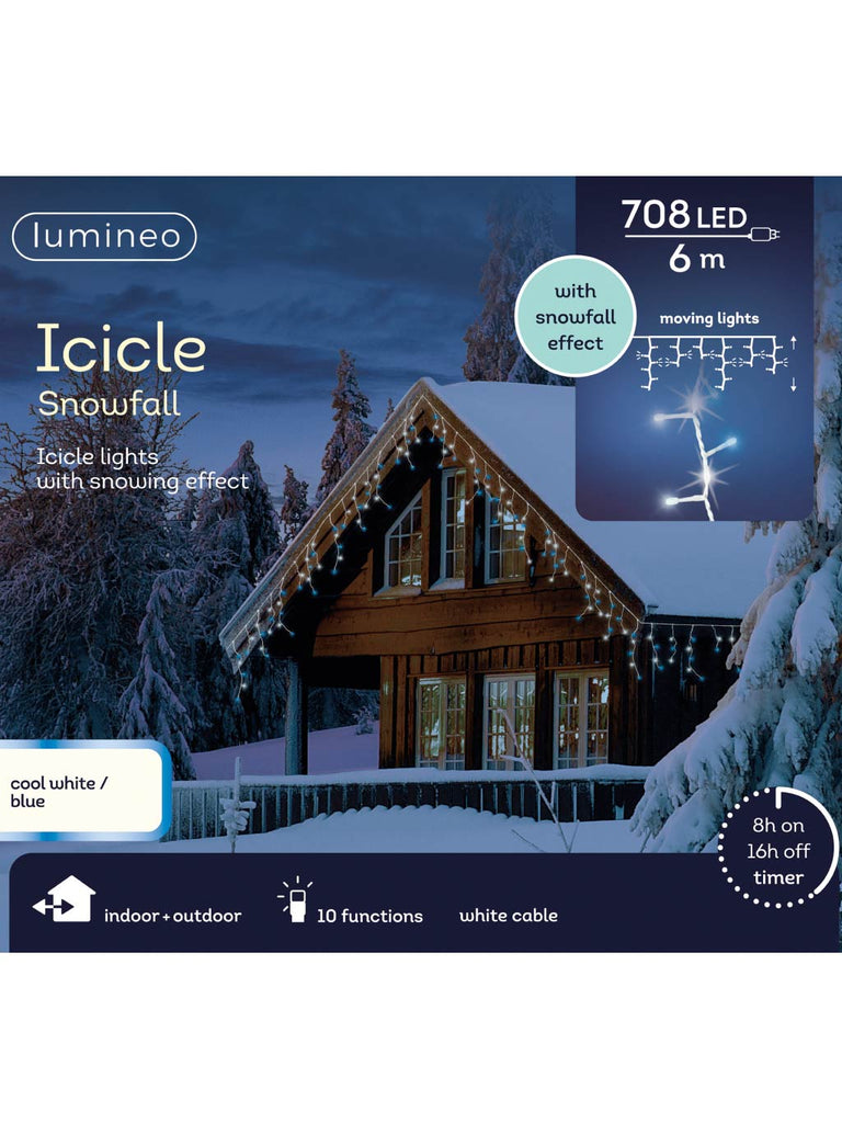 708L LED Twinkling Icicle Lights