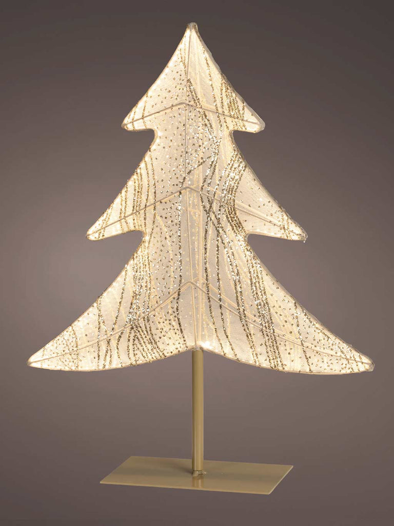 53cm Fabric LED Tree on Stand - Warm White