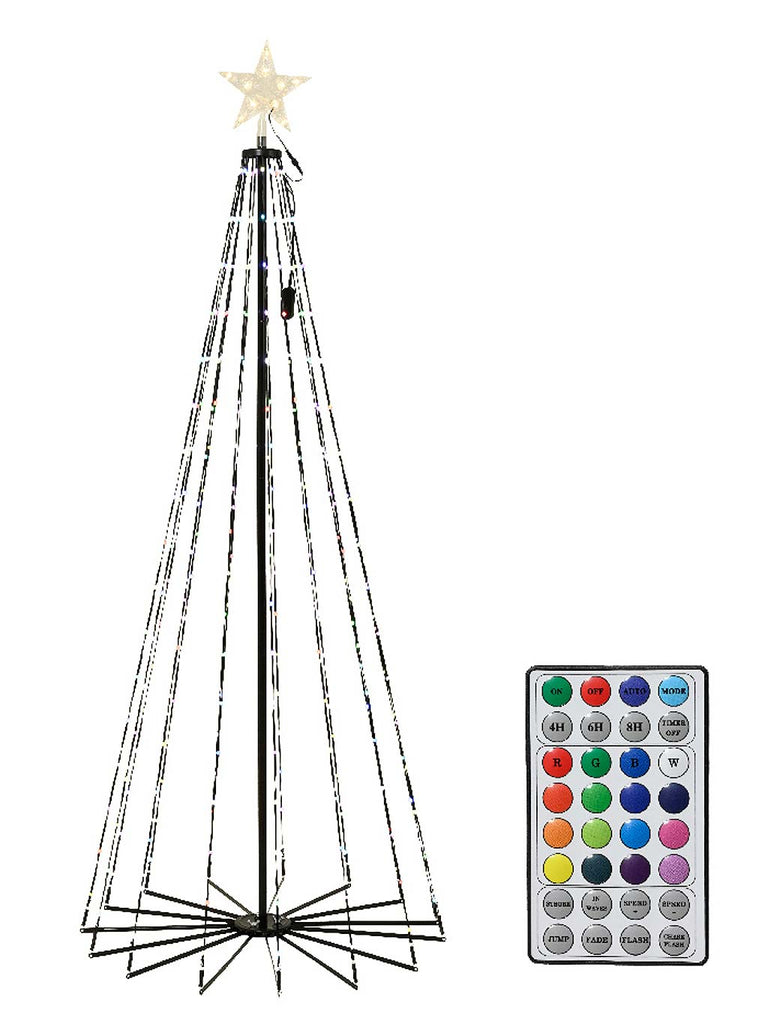 2.1M (7ft) 3D Tree with Micro Dancing Lights - Colour Changing Effects