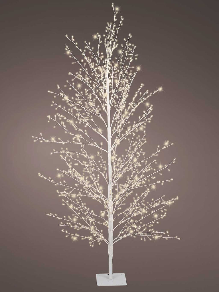 1.5M (5ft) White Tree with 1350 Warm White Micro LEDs