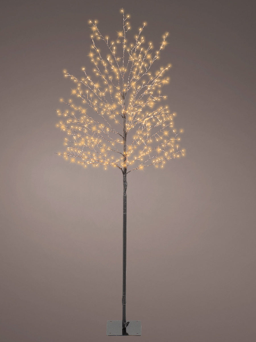 1.5M (5ft) Micro LED Tree - Black with 480 Classic Warm LEDs – Seasons ...
