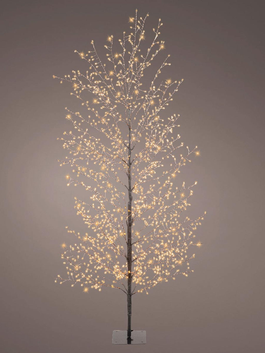 1.5M (5ft) Micro LED Tree - Black with 1350 Classic Warm LEDs – Seasons ...