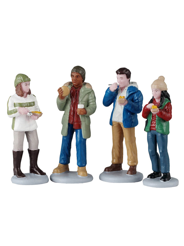 Food Truck Patrons, Set of 4